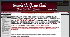 Desktop Screenshot of brooksidegamecalls.com