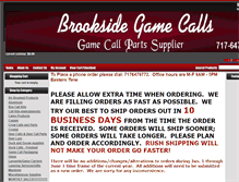 Tablet Screenshot of brooksidegamecalls.com